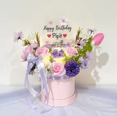 Bloom Box Akrilik Ucapan Ulang Tahun Bangkalan